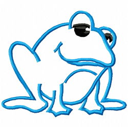 Frogs Embroidery Design 10